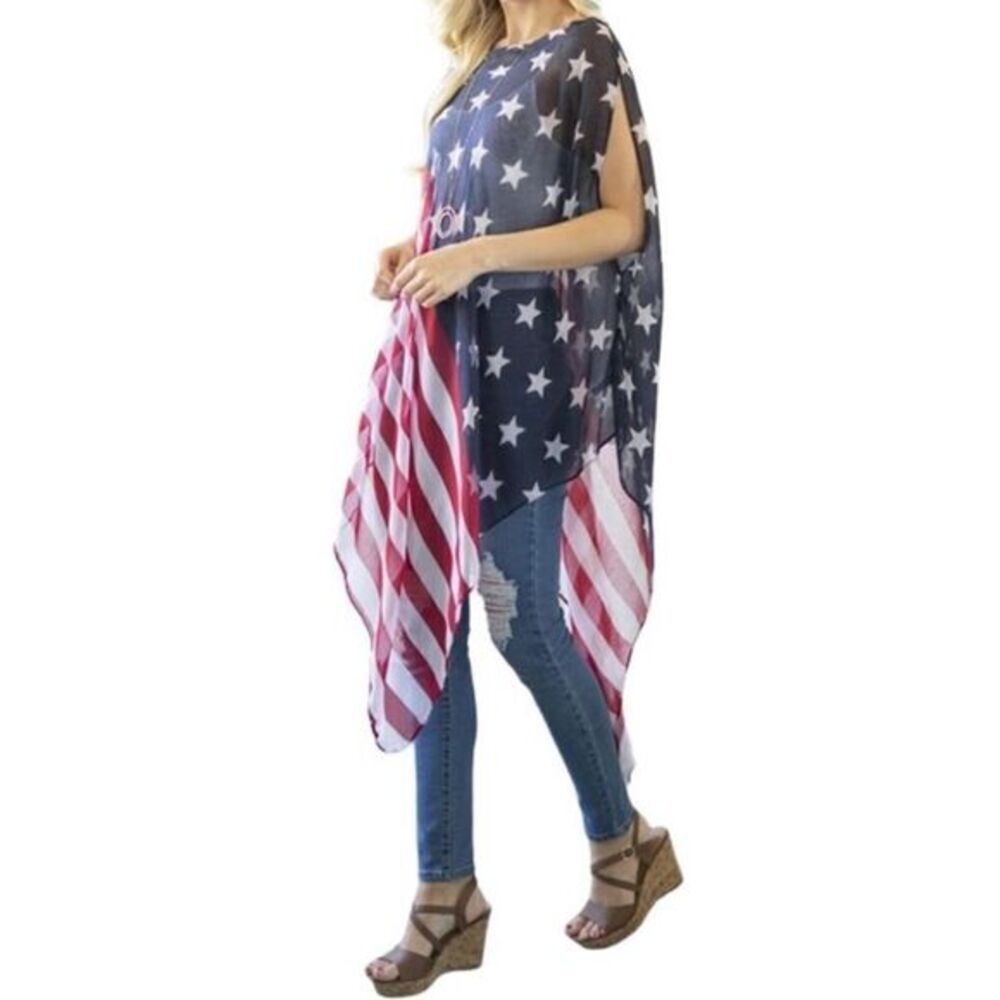 Lightweight Flag Poncho - Picture 4 of 6